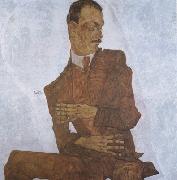 Egon Schiele, Portrait of Arthur Roessler (mk12